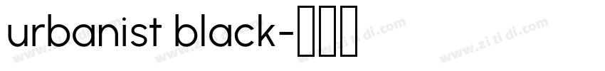 urbanist black字体转换